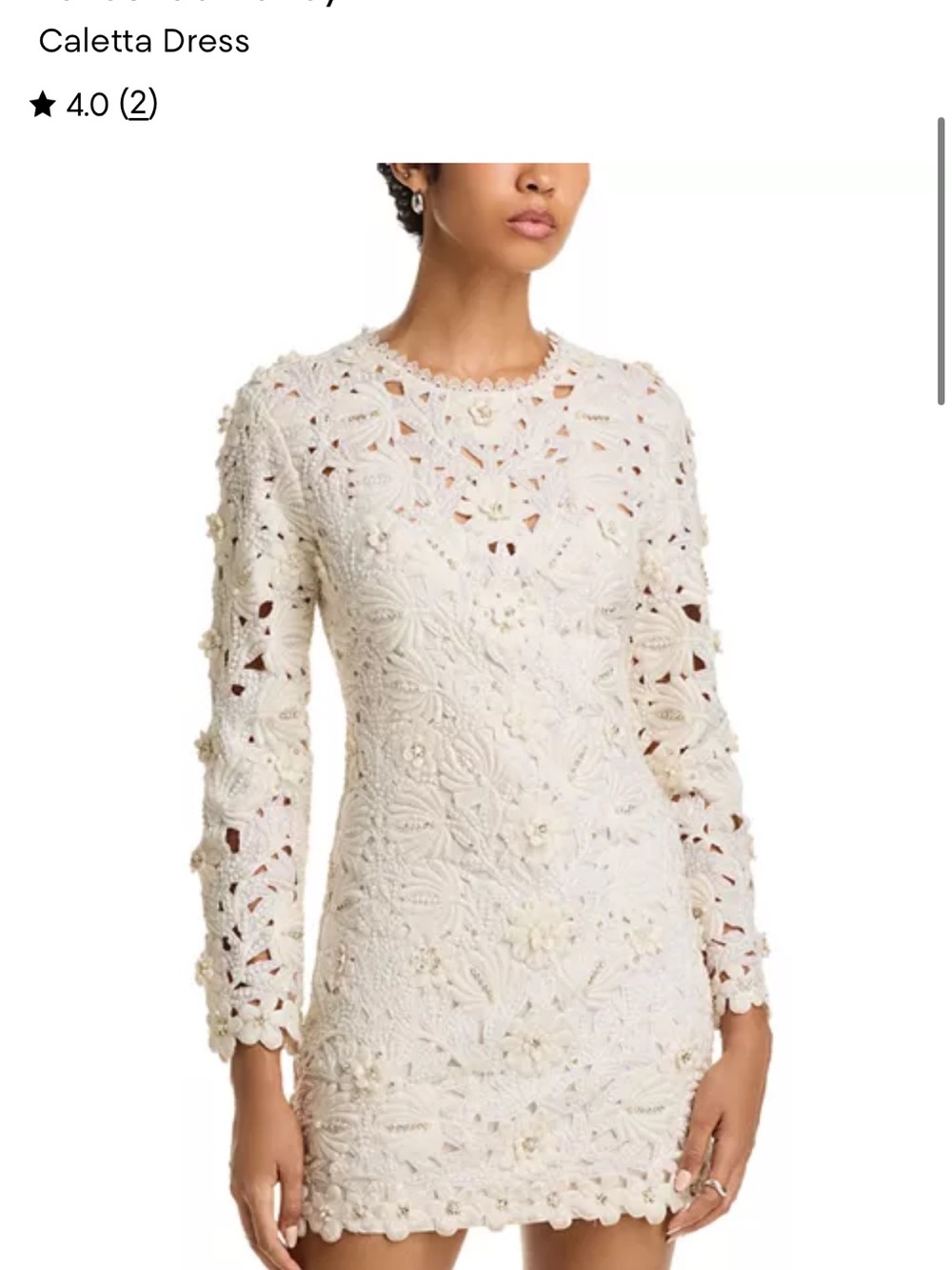 The LoveShackFancy Caletta Mini Dress Sz 00